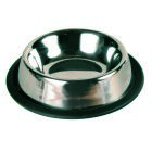 PET-MANIA - Katzennapf, Edelstahl, Gummiring, 0,2 l/� 11 cm