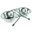 PET-MANIA - "Eat-on-Feet" Napfset mit Halter, 0,2 l/� 10 cm